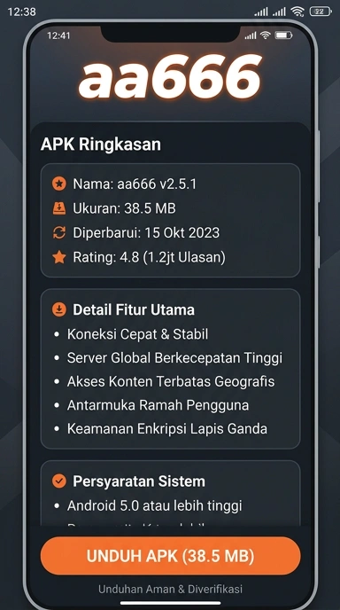 Tampilan halaman APK aa666