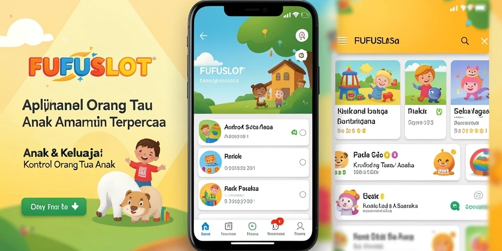 Antarmuka pengguna FUFUSLOT untuk kontrol orang tua yang mudah digunakan.