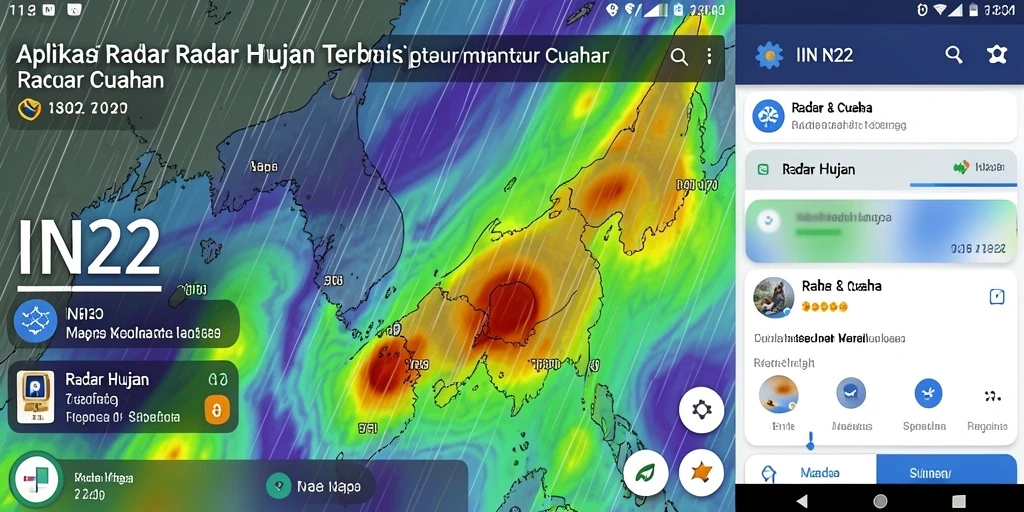 Tampilan antarmuka IN22 dengan fitur Radar Hujan yang informatif.